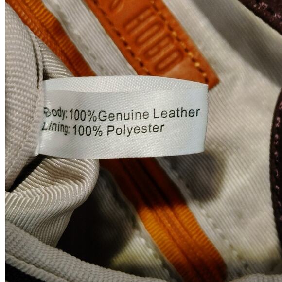 Hobo Crossbody Bag Tote Purse Handbag Genuine Leather Metallic Purple Womens OS - Picture 8 of 8